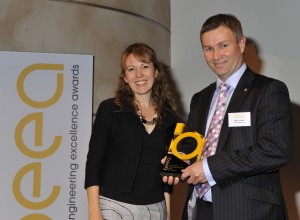 Mark James Lotus Judges Special Award Mark James, Head of UK Operations at Lotus Engineering, collecting the Judges’ Special Award