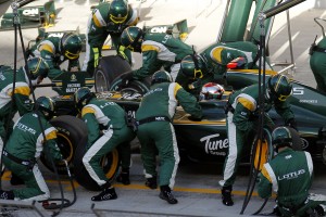 Lotus Racing Bahrain Grand Prix 2010 Pit Stop Lotus Racing Bahrain Grand Prix 2010 Pit Stop