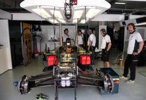 Lotus Racing Garage Malaysian Grand Prix 2010 Thursday Lotus Racing Garage Malaysian Grand Prix 2010 Thursday
