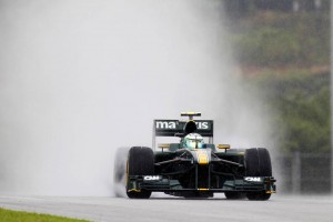 Lotus Racing T127 Malaysian Grand Prix Qualifying rain 2010 Lotus Racing T127 Malaysian Grand Prix Qualifying rain 2010